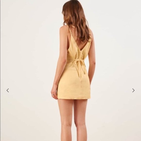 Reformation - Cayman Dress - Yellow Parmesan - Size XS - Picture 2 of 4